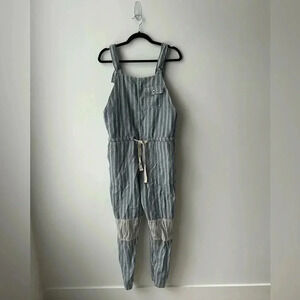 Sea  New York stripes cotton overall